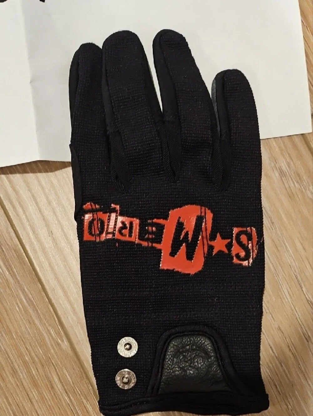 Sombrio Black Cycling Gloves with Orange Accent Logo